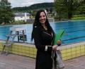 Bild: Portner
Margit Boch kümmerte sich im Mai um die Details für die Eröffnung des Freibads in der Corona-Pandemie.