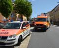 Bild: dob
Eine Vorfahrtsverletzung war der Grund für einen größeren Notarzteinsatz an der Bahnhofstraße in Vohenstrauß.
