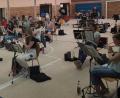 Bild: sak
Bei der Werkvolkkapelle Schlicht sind nun Präsenzproben in der Turnhalle möglich.