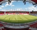 Archivbild: Armin Weigel
Am Sonntag brannte am Jahnstadion in Regensburg ein Toilettencontainer.