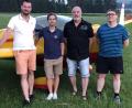 Bild: gdö
Vorsitzender Harald Morgenstern aus Erbendorf (von links), Zweiter Vorsitzender Mario Fürst aus Erbendorf, Schriftführer Bernhard Schraml aus Siegritz und Kassier Sebastian Kühlein aus Erbendorf bilden den Vorstand des Aero-Clubs Erbendorf.