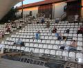 Bild: kro
Musikprobe der Grenzlandbuam auf der Freilichtbühne.