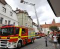 Bild: gf
Nach kurzer Zeit war die Lage klar: Doch kein Zimmerbrand in der Amberger Altstadt.