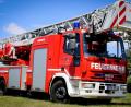 Symbolbild: mde
Die Drehleiter der Feuerwehr Kemnath.