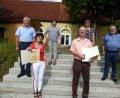 Bild: bk
Auszeichnung für die verdienten TSG-Funktionäre Liane Adam und Hans Beyer (vorne, von links). Dazu gratulierten ( dahinter, von links) BLSV-Kreischef Ernst Werner, Dritte Vorsitzende Rita Steiner, Schatzmeisterin Elfriede Frischmann und Vorsitzender Werner Windisch.