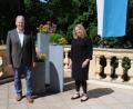 Bild: Christine Hollederer/exb
Landrat Richard Reisinger empfing die neue Leiterin der Agentur für Arbeit Schwandorf, Silke Grimm, im Landratsamt Amberg-Sulzbach.