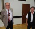 Bild: kro
Erster Präsident Heinz Kilian (links) und sein Stellvertreter Erwin Jaspers scheiden nach Jahrzehnten aus ihren präsidialen Ämtern aus, bleiben der "Rosamunde" im Beirat jedoch weiterhin erhalten.