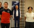 Bild: Houschka
Wegen Corona zwar mit Abstand, bei der Arbeit für die DJK Dürnsricht-Wolfring aber im engen Schulterschluss: Vorsitzender Stefan Obendorfer, zweiter Vorsitzender Daniel Straller, Kassier Hans-Peter Jänsch-Weber und Schriftührerin Martina Götz (von links).