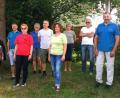 Bild: Robert Dimper
Die beiden Bürgermeister Reiner Pickel und Michael Göth wünschten Naturfreunde-Vorsitzendem Manfred Niebler (von rechts) und seinem ganzen neu gewählten Vorstands-Team stets eine glückliche Hand für den Verein.