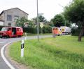 Bild: jma
Rettungsdienst und Feuerwehr mussten einmal mehr zur Kreisstraßen-Kreuzung am Schmiedberg in Thurndorf ausrücken. Diesmal hatte dort ein Autofahrer einen Lastwagen übersehen. Es kam zur Kollision.