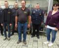 Bild: mad
Günter Hauser (Dritter von links) ist neuer Kommandant der Feuerwehr Zangenstein, vertreten wird er von Michael Fichtl (Dritter von rechts). Zur Wahl gratulierten (von links) Bürgermeister Maximilian Beer, Kreisbrandinspektor Richard Fleck, der bisherige Kommandant Wolfgang Graf, Kreisbrandmeister Konrad Hoch und Verwaltungsmitarbeiterin Ute Voith.