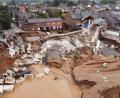 Bild: David Young
Ein Drohnen Aufnahme zeigt das Ausmaß der Zerstörung in Erftstadt nach dem Unwetter. Foto: David Young/dpa