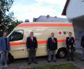 Bild: jma
Peter Krug (Zweiter von links) und Markus Dörres (Dritter von links) werden künftig die BRK-Bereitschaft in Thurndorf stemmen. Es gratulieren Alexander Schatz, Thomas Rauch und Manfred Harrer.
