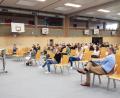 Bild: Susanne Wagner/exb 
Im Gymnasium trafen die Schüler erstmals ihre Mentoren in der Berufsorientierung.