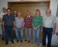 Bild: bir
Das Führungsteam der Teilnehmergemeinschaft Flurbereinigung Thanhausen: (von links) Stellvertreter Markus Schüßler, Kassier Alois Sladky, Schriftführer Konrad Thoma, Stellvertreter Josef Bäuml, Zweiter Vorsitzender Michael Kastner, Vorsitzende Martha Jung und Stellvertreter Bernhard Walter.