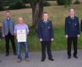 Bild: bö
Die Feuerwehr Ransbach ehrt und wählt (von links): Vorsitzender Christoph Finn, Bürgermeister Florian Junkes, Ehrenvorsitzender Vinzenz Praller, Kommandant Andreas Bruckmüller, Jürgen Hirsch sowie die Kreisbrandmeister Helmut Braun und Alexander Graf.