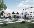 Bild: Kewog/exb
Vorige Woche war Richtfest für das Service-Apartmenthaus in Herzogenaurach, das dort die Kewog Tirschenreuth baut. Das Projekt besteht aus zwei Gebäuden. Insgesamt stehen 104 Apartments, 2 Seminarräume und Coworking-Flächen zur Verfügung.
