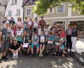 Bild: krb
Schüler der Lobkowitz-Realschule kartieren den Stadtplatz und führen eine Verkehrszählung durch.
