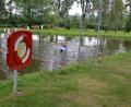 Bild: hcz
Oberhalb der Absperrung ist der Bereich der Kanuten. Unterhalb der der Schwimmer.