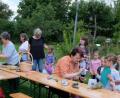 Bild: le
Die Frauen-Union bastelte mit dem Kinder im Kreislehrgarten.