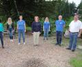 Bild: kro
Das Vorstands-Team der Stadt- und Jugendblaskapelle „Grenzlandbuam“ Bärnau: (von links) Claudia Hopf, Christine Ullrich, Anja Sporrer, Gabi Walter, Vorsitzende Karin Ockl, Stefanie Gradl, Dirigent Günther Freundl und Bürgermeister Alfred Stier.