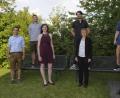 Bild: bfz Technikerschule Amberg/exb
Bei der Abschlussfeier (von links): Alexander Hofstetter, Dominik Rau, Monika Karl, Daniel Werner, Schulleiterin Monika Meier-Kneidl, Paul Greifzu und Stellvertretender Schulleiter Andreas Lindner