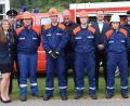 Bild: bö
Junge Aktive der Feuerwehr Allersburg-Berghausen erreichen das Jugendleistungsabzeichen. Dazu gratulieren Ausbildungsleiter Wolfgang Hummel (lInks), Kreisbrandinspektor Hubert Blödt (rechts) sowie Bürgermeister Florian Junkes und sein Stellvertreter Manfred Braun.