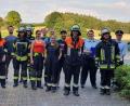 Bild: lei
Die erfolgreichen Teilnehmer der Holnsteiner Wehr mit Kreisbrandinspektor Hans Sperber und Kreisbrandmeister Christian Meyer.