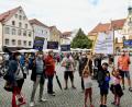 Bild: Petra Hartl
Endlich wieder auf der Straße: Die Folgen des Klimawandels waren das Thema bei der Demonstration von Fridays for future Amberg.