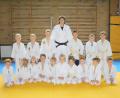 Bild: tra
Die fünf- bis siebenjährigen Judoka mit Landestrainerin Claudia Straub.