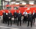 Bild: Johannes Werner/exb
Ehrung langjähriger Mitglieder der Feuerwehr Tirschenreuth (von links): Stv. Kommandant Thomas Keller, Erik Wolfrum (10 Jahre), Lukas Fenzl (10 Jahre), Harald Rödl (10 Jahre), Thomas Heger (30 Jahre), Stv. Kommandant Thomas Sladky, Kommandant Matthias Haulena und Bürgermeister Franz Stahl.