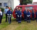 Bild: amö
Dem erfolgreichen Feuerwehrnachwuchs gratulierten (von links) Bürgermeisterin Sonja Meier, Jugendwartsprecher Thomas Biegerl, Jugendwart Katrin Götz, Kreisjugendwart Christoph Spörl, stellvertretender Jugendwart Johann Wagner und Kreisbrandmeister Peter Killermann.