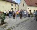 Bild: mad
Gauschützenmeister Norbert Nietfeld (links) gratulierte der Vorstandschaft der "Burgschützen" zur Wahl.