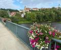 Bild: Wilhelm Amann
Schöne Blumenkästen an der Naabbrücke lassen den Hauptzugang zur Stadt freundlicher erscheinen.