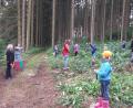 Bild: gi
Die Kinder genossen das Waldbaden mit Waldbaden-Pädagogin Steffi Zimmet.