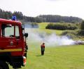 Bild: jma
Der Holzstoß war fast komplett abgebrannt, als die Einsatzkräfte eintrafen.