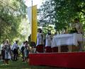 Bild: mmj
Pfarrer Wolfgang Dietz feierte in Konzelebration mit Pater Jomson Isaac am Kalvarienberg den Festgottesdienst zum Frauentag, auf die weltlichen Attraktionen mussten die Besucher weitgehend verzichten. .