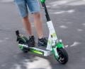 Symbolbild: Fabian Sommer/dpa
Ein E-Scooter ist in Regensburg auf den Gleisen gelandet.