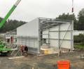 Bild: fz
Anfallender Klärschlamm wird in der Halle gepresst und getrocknet. Dies mit selbst erzeugter Energie per Photovoltaik.
