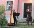 Bild: sei
Mit Harfe Gesang und Klarinettenspiel begeisterten am Samstag Katharina Teufel-Lieli, Jystyna Ilnicka und Gabor Lieli (von links) bei den Wurzer Sommerkonzerten.