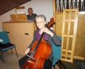 Bild: wel
Albert und Ute Sommer bereicherten den Sonntagsgottesdienst in der Auferstehungskirche mit hervorragender Musik auf Orgel und Violoncello.