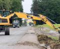 Bild: Gabi Schönberger
Die Straßenbaustelle auf der B22 bei Altenstadt Richtung Wendersreuth.