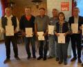Bild: Georg Söldner/exb
Der SPD-Ortsverein Rieden-Vilshofen ehrt langjährige Mitglieder (von links): Gerhard Schnabel, Otto Schötz, Alois Flierl, Richard Holler, Maria Holler, Vorsitzender Georg Söldner, Stefan Mesarosch und Bundestagskandidat Johannes Foitzik.