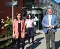Bild: Hirsch
Oberbürgermeister Andreas Feller, Personalleiterin Birgit Karg und der Leiter des Stabes "Wirtschaftsförderung", Armin Rank (von rechts), stellten die neue City-Managerin Natalie Schmiede (Zweite von links) vor.
