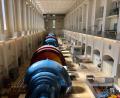 Bild: mis
Beim Blick in den Maschinenraum des Standorts in Trausnitz werden die Dimensionen der technischen Infrastruktur der Stromerzeugung deutlich.