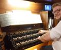 Bild: Kunz
Jonas Dippon studiert in Weimar und interpretierte in der Josefskirche den Choral "Vater unser im Himmelreich".