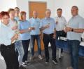 Bild: hcz
Im Rathaus der Partnerstadt Weiden am See wurde die "7er-Kameradschaft" von Vizebürgermeister Christian Wandler (rechts) empfangen.