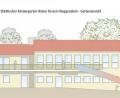 Grafik: Architekturbüro Schwemmer, Weiden
Architekt Manfred Schwemmer stellte am Donnerstag erste Pläne für die Generalsanierung des Städtischen Kindergartens Anton Ferazin in Roggenstein vor. Die Besonderheit der Seite hin zum Garten: Es wird eine Fluchtrutsche gebaut, die die Kinder auch täglich zum Spielen nutzen dürfen.