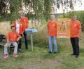 Bild: Marita Philipp/exb
Stellvertretender Kreisverbandsvorsitzender Robert Lechner, Angela Frank, Wolfgang Kunz, Hermann Philipp, Schatzmeister Günther Sparrer und Gerald Schmid (von links) waren auf dem "Gemeinwohlweg" unterwegs.