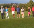 Bild: Richard Eisendraut/exb
Golfclub-Präsident Wolfgang Ries (von links) zusammen mit Luise Ries, Heinz Engmann. Tommy Hartung, Andrea Kudlickova, Monika Burger, Peter Burger, Benedikt Jesse und Barbara Volmutova.